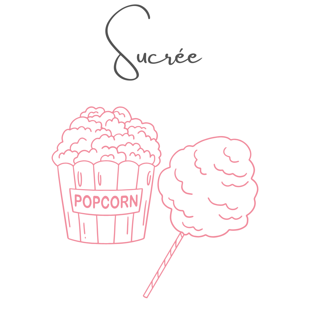 Bougie parfumée sucrée