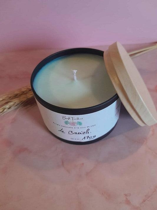 Bougie pot noir senteur le breizh