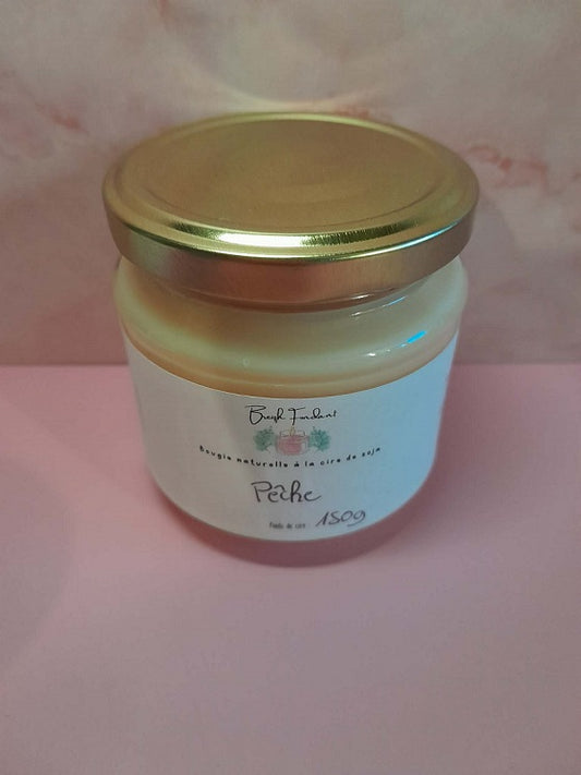 Bougie parfumée pêche