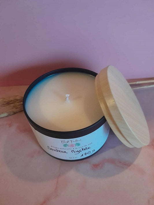 Bougie pot noir senteur mystere